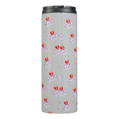 MONOGRAM I  LOVE SOCA on GREY Thermosbecher (Rückseite)