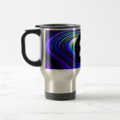 Monogram I Rainbow Wirbel Multicolor Blue Lila Reisebecher (Links)