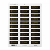 Monogram I-Rücksendeadressen-Aufkleber (Vorne)