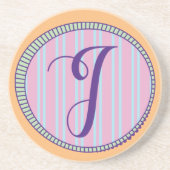 Monogram I Sandstone Untersetzer (Vorne)