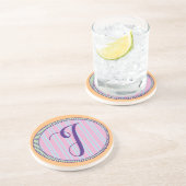 Monogram I Sandstone Untersetzer (Seite)