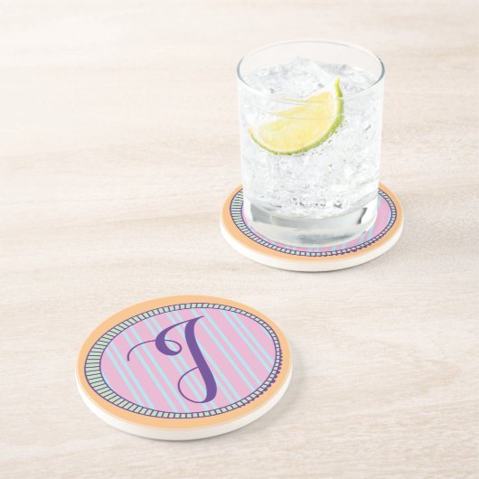 Monogram I Sandstone Untersetzer (Seite)