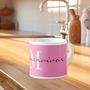 Monogram, ich bin ein Überlebender, 6oz Pink Spezi Espressotasse