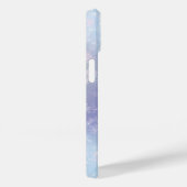 Monogram Icicles Snowflakes Blue Lila Trendy Case-Mate iPhone Hülle (Rückseite / Rechts)