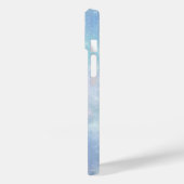 Monogram Icicles Snowflakes Blue Lila Trendy Case-Mate iPhone Hülle (Rückseite / Links)