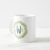 Monogram ID667 für Aquarellrahmen Kaffeetasse (Vorderseite Links)