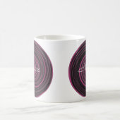 Monogram Ihre Name Plum Wirbel Tasse (Mittel)