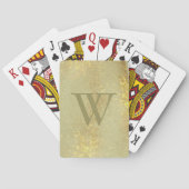 Monogram Imitate Gold Classic Playing Cards Spielkarten (Rückseite)