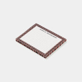 Monogram-Imitate Rusty Chains Post-it Klebezettel (angewinkelt)