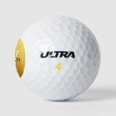 Monogram Imitats Gold Foil Moderner Individuelle N Golfball (Logo)
