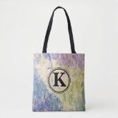 Monogram Impressionismus Abstrakte Lacktasche Tasche (Vorderseite)