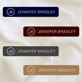 Monogram Individuelle Name Clothing Tags School Etiketten