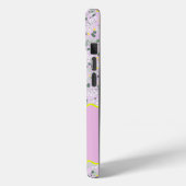 MONOGRAM INITIAL B LILAC KLEINE BLUME Case-Mate iPhone HÜLLE (Rückseite / Links)