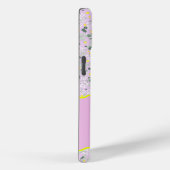 MONOGRAM INITIAL B LILAC KLEINE BLUME Case-Mate iPhone HÜLLE (Rückseite / Rechts)