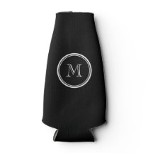 Monogram, initial Black High End Colored