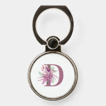 Monogram Initial Blume Letter Lila Bouquet
