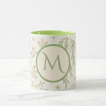 Monogram Initial Boho Willow & Strawberries Gift