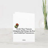 Monogram Initial C Elegant Floral Danke Karte (Rückseite)