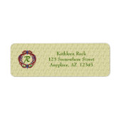 Monogram Initial Celtic Design Address Label (Vorne)