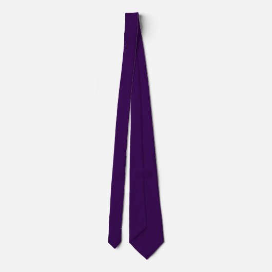 Monogram Initial Crest Personalized Purple Krawatte (Rückseite)