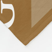 Monogram Initial Diamond - Luxury Look Blanket Fleecedecke (Ecke)