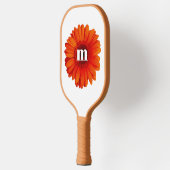 Monogram Initial Gerbera Daisy Pickleball Schläger (Links)