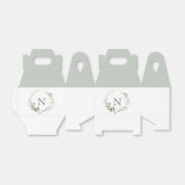Monogram Initial Greenerity Sage Green Geschenkschachtel (Ungefaltet)