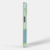 MONOGRAM INITIAL H ACQUA KLEINE BLUME Case-Mate iPhone HÜLLE (Rückseite / Rechts)