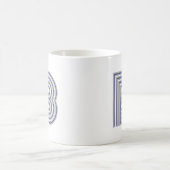 Monogram Initial Letter Simple Minimal Modern Kaffeetasse (Mittel)