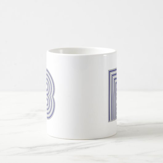 Monogram Initial Letter Simple Minimal Modern Kaffeetasse (Mittel)