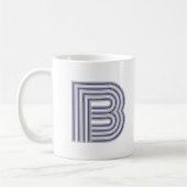Monogram Initial Letter Simple Minimal Modern Kaffeetasse (Links)