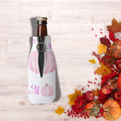Monogram Initial mit Pink Pumpkin | Flaschenkühler