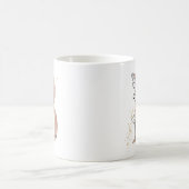 Monogram, Initial Modern Letter B Boho Personalisi Kaffeetasse (Mittel)