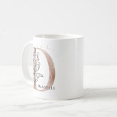 Monogram, Initial Modern Letter D Boho Personalisi Kaffeetasse (Vorderseite Links)