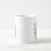 Monogram, Initial Modern Letter D Boho Personalisi Kaffeetasse (Mittel)