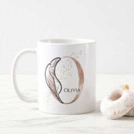 Monogram, Initial Modern Letter O Boho Personalisi Kaffeetasse