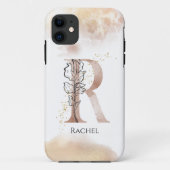Monogram, Initial Modern Letter R Boho Personalisi Case-Mate iPhone Hülle (Rückseite)