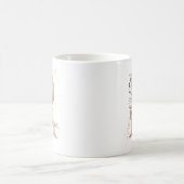 Monogram, Initial Modern Letter R Boho Personalisi Kaffeetasse (Mittel)