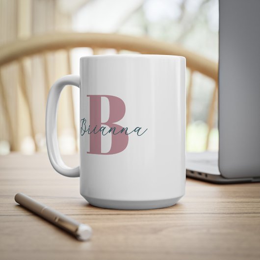 Monogram Initial Name Christian Faith Based Kaffeetasse