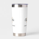 Monogram Initial Name einfach Thermobecher (Links)