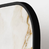 Monogram Initial Name Marble Script Pickleball Schläger (Linke Seite)
