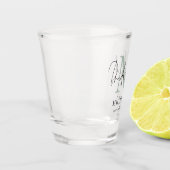 Monogram Initial Name Script Bridesmaid Sage Schnapsglas (Links)
