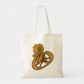 Monogram Initial O Gold Peony Tote Bag Tragetasche (Vorne)