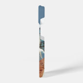 Monogram Initial Photograph Modern iPhone Hülle (Linke Seite)