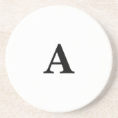 Monogram Initial Simple Elegant Individuelle Name Getränkeuntersetzer (Vorne)