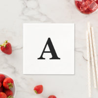 Monogram Initial Simple Elegant Individuelle Name