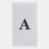 Monogram Initial Simple Elegant Individuelle Name Serviette (Vorderseite)