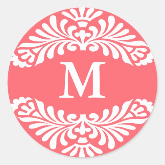 Monogram Initial Stickers :: Dubarry Pink (Vorderseite)