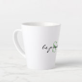 Monogram Initial, Stylish Script vorhanden sein, Milchtasse (Linke Ecke)