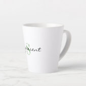 Monogram Initial, Stylish Script vorhanden sein, Milchtasse (Rechte Ecke)